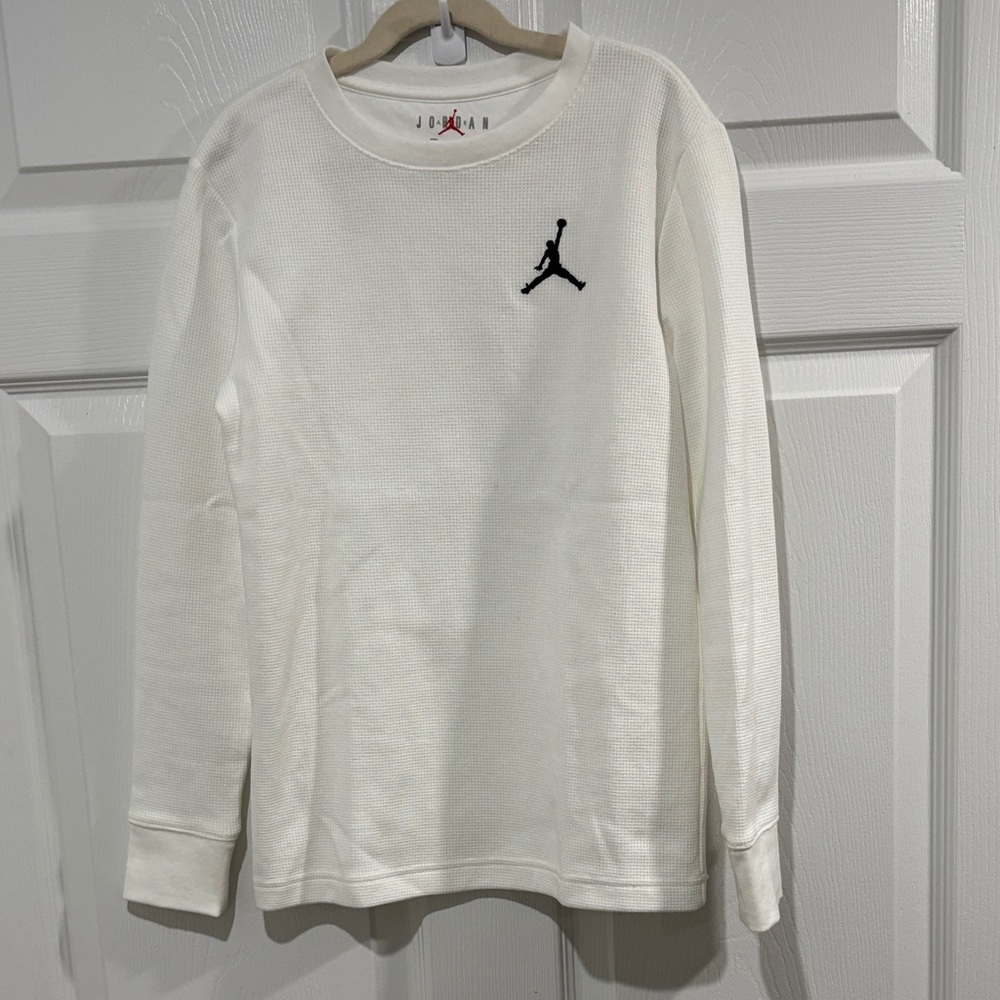 Jordan White Crewneck Long Sleeve